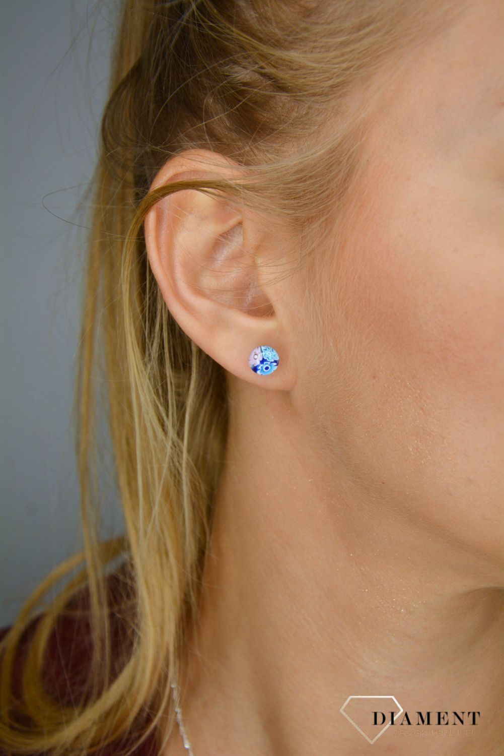 Kolczyki szkło weneckie w niebieskim odcieniu Murano 18.jpg